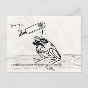 Carte Postale Parfois, votre nourriture n'est tout simplement pa