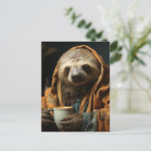 Carte Postale Parfum Adorable Avec Café (Debout devant)