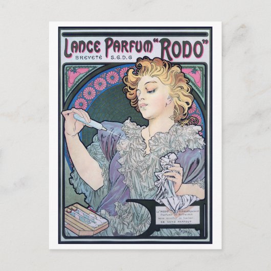 Carte Postale Parfum, Alphonse Mucha (Devant)