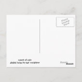 Carte Postale Parfum de pluie (Dos)