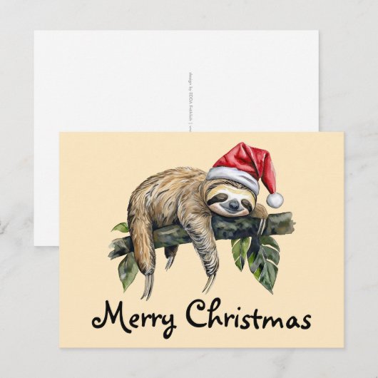 Carte Postale Parfum détendu avec un casquette de Noël 1 (Devant / Derrière)