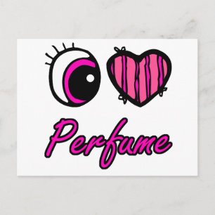 Carte Postale Parfum Emo Eye Heart je t'aime