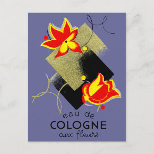 Carte Postale Parfum floral français 1920