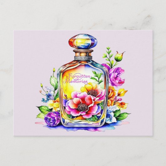 Carte Postale Parfum Mémoires oubliées (Devant)