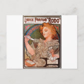 Carte Postale Parfum Rodo de lance par Alphonse Mucha (Devant)