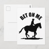 Carte Postale Pari Sur Moi - Course À Cheval (Devant / Derrière)