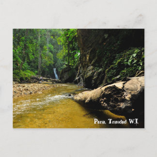 Carte Postale Paria River and Waterfall, Trinidad W.I.