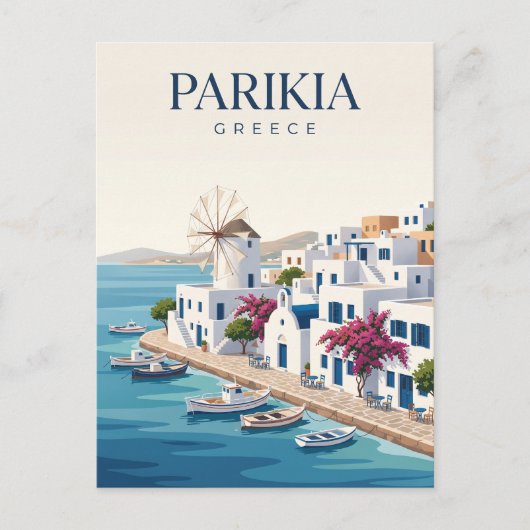 Carte Postale Parikia Grèce (Devant)