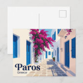 Carte Postale Parikia, Paros Grèce (Devant / Derrière)