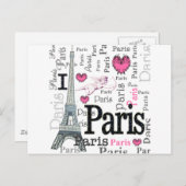 Carte Postale Paris (Devant / Derrière)