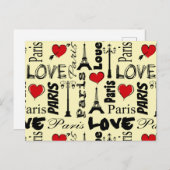 Carte Postale Paris (Devant / Derrière)