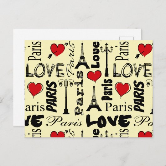 Carte Postale Paris (Devant / Derrière)