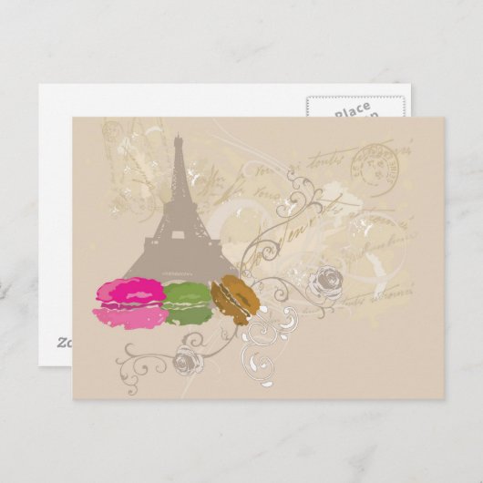 Carte postale Paris (Devant / Derrière)