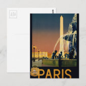 Carte Postale Paris (Devant / Derrière)