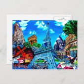 Carte Postale Paris (Devant / Derrière)
