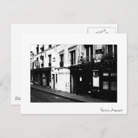 Carte postale Paris (Devant / Derrière)