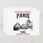 Carte Postale Paris (Devant / Derrière)