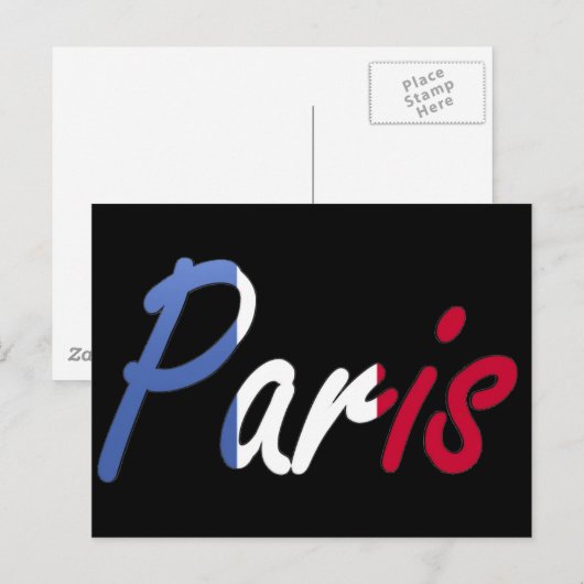 Carte Postale Paris (Devant / Derrière)