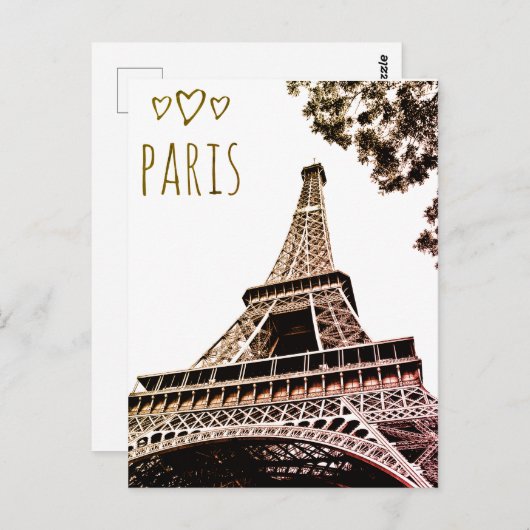 Carte Postale Paris (Devant / Derrière)