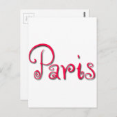 Carte Postale Paris (Devant / Derrière)