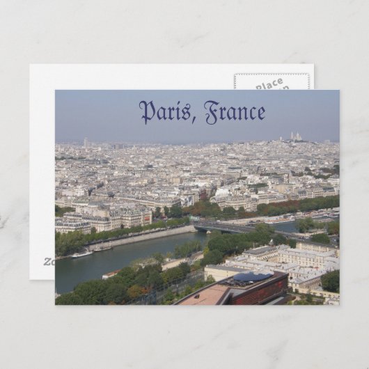 Carte postale Paris (Devant / Derrière)