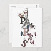 CARTE POSTALE PARIS (Devant / Derrière)