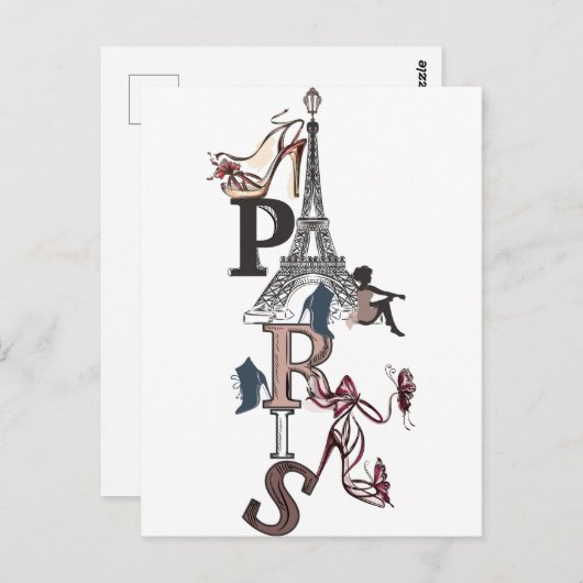 CARTE POSTALE PARIS (Devant / Derrière)