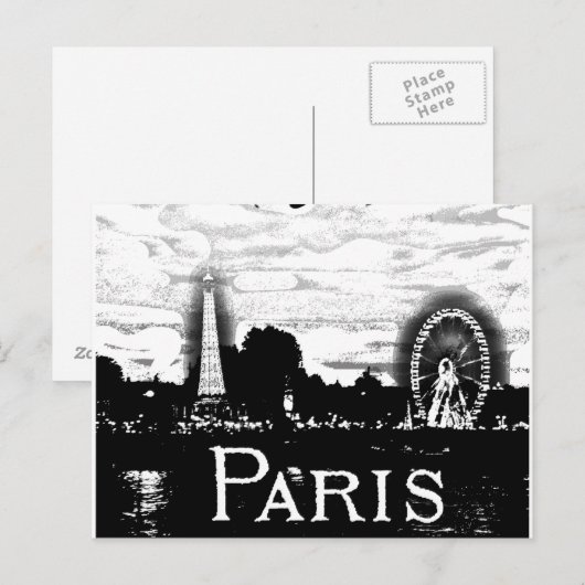 Carte postale Paris (Devant / Derrière)