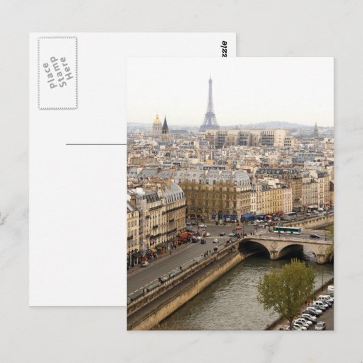 Carte Postale Paris (Devant / Derrière)