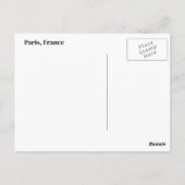 Carte postale Paris (Dos)