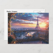 Carte postale Paris (Devant / Derrière)