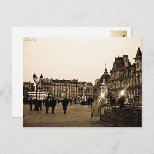 Carte postale Paris (Devant / Derrière)