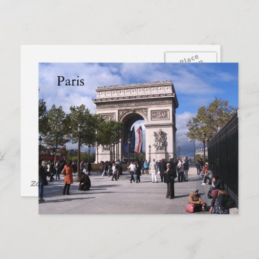 Carte Postale Paris (Devant / Derrière)