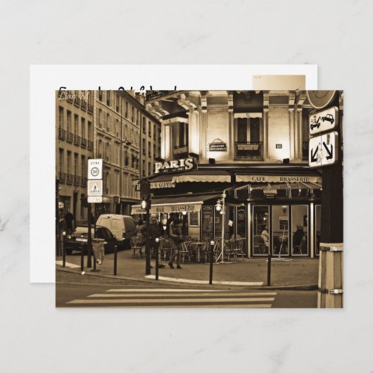 Carte postale Paris (Devant / Derrière)