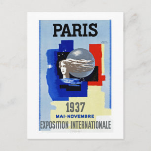 Carte Postale Paris 1937 ~ Exposition internationale