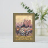 Carte Postale Paris à Londres Poster vintage 1914 (Debout devant)