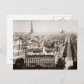 Carte Postale Paris : Aerial View, 1900 (Devant / Derrière)