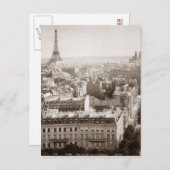 Carte Postale Paris : Aerial View, 1900 (Devant / Derrière)