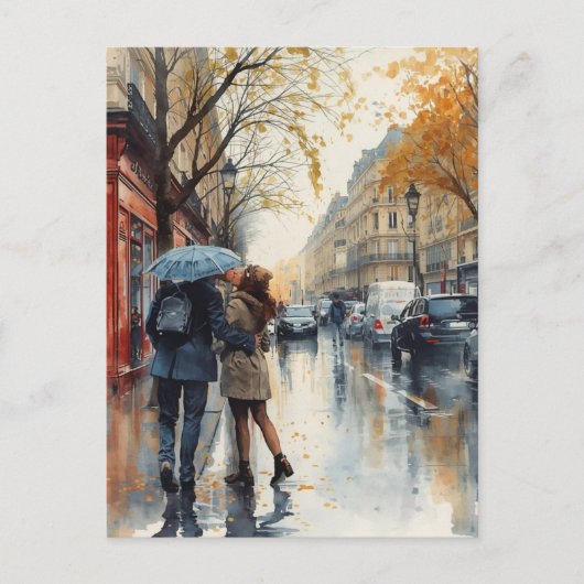 Carte Postale Paris Amour (Devant)