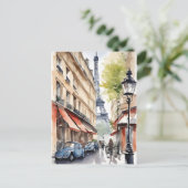 Carte Postale Paris aquarelle (Debout devant)