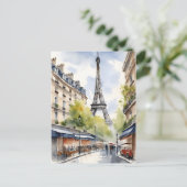 Carte Postale Paris aquarelle (Debout devant)