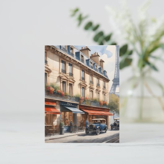 Carte Postale Paris aquarelle (Debout devant)
