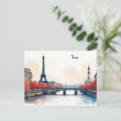 Carte Postale Paris aquarelle (Debout devant)