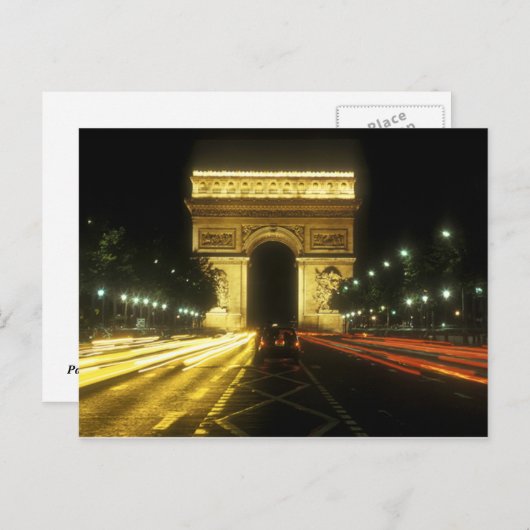 Carte Postale Paris - Arc de Triomphe - (Devant / Derrière)