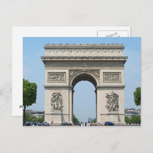 Carte Postale Paris - Arc de Triomphe - (Devant / Derrière)