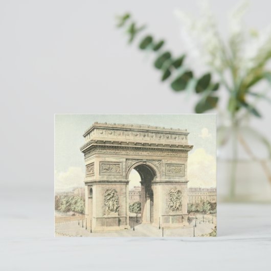 Carte Postale Paris, Arc de Triomphe (Debout devant)