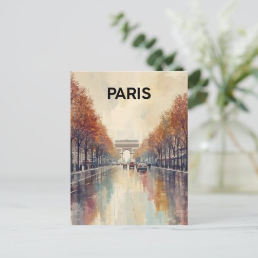 Carte Postale Paris Arc de Triomphe (Debout devant)