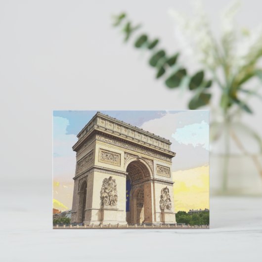 Carte Postale Paris Arc De Triomphe Architecture (Debout devant)