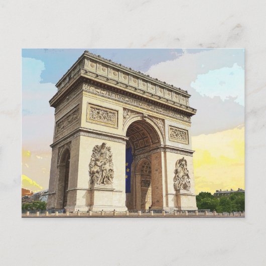 Carte Postale Paris Arc De Triomphe Architecture (Devant)