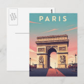 Carte Postale Paris Arc de Triomphe Postcard (Devant / Derrière)